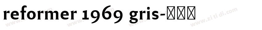 reformer 1969 gris字体转换